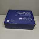 Ceiling Mounted Rain Shower System, SHAMANDA Luxury Brass Shower Faucet Set with 12 Inch Shower Head and Hand Shower(Including Rough-In Valve Body and Trim), Matte Black, LCM701-7