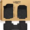LASFIT Floor Mats for Honda CR-V 2016 2015 2014 2013 2012 EX & LX & SE, Custom Fit All Weather Protection TPE Floor Liner,1st & 2nd Row, Black (Not Fit EX-L & Touring)