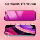 2 Pack Privacy Screen Protector for iPhone 17 Air Anti-Spy Tempered Glass Gradient Colorful 17Air Mirror Effect Full Coverage Anti-Bluelight Anti-Bubble Alignment Frame 6.5 Inch (Pink)