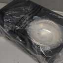 URPOWER 3-in-1 Elevated Dog Bowls - Mess Proof Double Deck 4 Height Adjustable Raised Stand with 2 Stainless Steel Food Bowls & Licking Plate for Small, Medium Dogs (Jet Black)