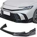 Car Front Bumper Spoiler Lip Fit for Toyota Camry 9th SE XSE 2024 2025, Air Chin Body Kit Splitter, Bumper Splitter, Front Lip Chin Spoiler, ABS Materials (Front Lip Body Kit-Glossy Black)