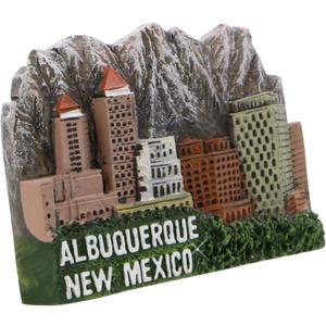 3D Resin Albuquerque Magnet 3 Inches