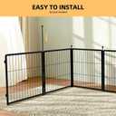 Dog Playpen Indoors/Outdoor, 24 inch 8 Panels Dog Play Pen for Small Dogs, Rustproof Metal Pet Fence for RV Camping/Yard/Garden