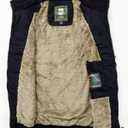 Vcansion Men's Outdoor Stand Collar Fleece Jacket Vest Casual Padded Vest Coats (Black, S)