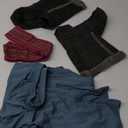 MORROWIND 5 Pieces Mens Costume Medieval Tunic Top Pants Belt Hat Boot Covers Full Set Halloween Cosplay Outfit Suit (Large)