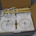 4 Pack Gold Led Cordless Table Lamps-Rechargeable Lamp Set of 4,Tabletop Lighting Outdoor Table Top Light for Restaurant Tables | Dinner | Kitchen Counter Top | Bulk of 4 Wirelss Lamps,Multi-Pack