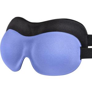 Sleep Mask SleepFun Invisible Alar Deep Orbit 3D Eye Mask Ultra Lightweight & Comfortable Sleeping Mask for Travel, Nap, Shift Works, Black & Blue