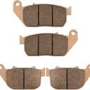 LOCOPOW Brake Pads Front & Rear Compatible with Harley Davidson Sportster 883 1200 XL883 XL883C XL883L XL883N XL1200C XL1200L XL1200N XL1200V XL1200X, Sintered Metal