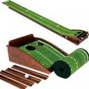 Dachenus Putting Green Indoor Mat Outdoor Golf Putting Mat with Automatic Ball Return - Ideal for Home, Office, and Outdoor Use, 1'5" x 1'1" (L x W)