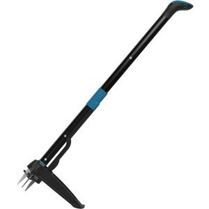 Weed Puller Tool – 4-Claw, Extra-Long 43” Handle, No Bending, Easy Eject – Removes Weeds Effortlessly – Sturdy Foot Pedal & Lightweight Aluminum – Effortless Hand Weeding Tool