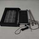 Solar Bug Zapper Outdoor, Mosquito Zapper Waterproof Electric Fly Zapper Rechargeable Mosquito Killer Lamp with 10W Solar Panel, 4500V Cordless Fly Trap for Backyard, Patio, Garden, RV, Camping (Dark Black)