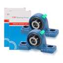 SUPLABEL 2 Pack UCP202-10 Pillow Block Bearing- 5/8 inch Bore Mounted Pillow Bearing Solid Cast Iron Base- Self Alignment
