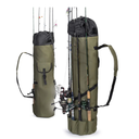 Besti Fishing Rod Organizer Bag (Portable) Shoulder Carry Home and Travel Storage | Professional Reel, Tackle, and Equipment Organization | Heavy-Duty, Water-Resistant, Khaki Green