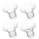 Momcozy Flange Insert 15mm Compatible with 24mm Flange/Shield of Most Pumps, Insert for Breast Pump Replacement Accessories, 4PCS 15mm (Transparent)