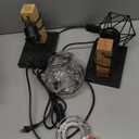 Lomoky Plug in Wall Sconces Set of Two, Vintage Wood Wall Lamps with Plug in Cord, Farmhouse Wall Light Fixture with 5.25FT On/Off Switch Cord, Indoor Sconces Lighting for Bedroom Living Room (Black)