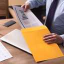 Fullhawl 100 Pcs 14 x 18 Inch Extra Large Mailing Clasp Envelopes Jumbo Kraft Catalog Manila Envelope with Clasp Closure for Oversized Big Documents Office Home Business Legal School Storing Mailing