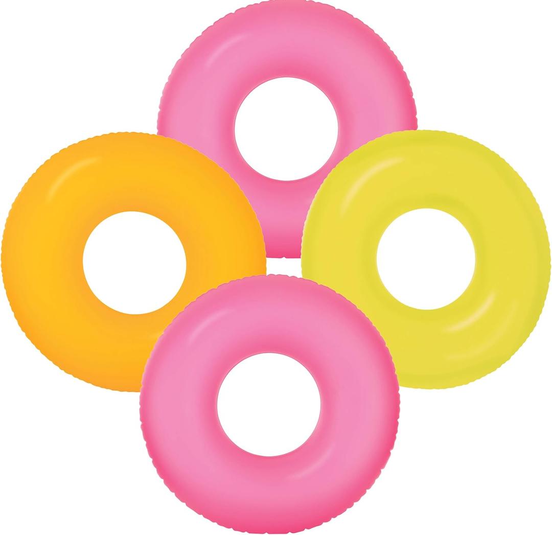 Intex Frost Tube Inflatable Sturdy Swim Pool, 36" (4-Pack)