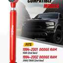 Adjustable 16" Lift Front Upper & Lower Control Arm for 19942001 Dodge Ram 1500 4WD and 19942009 Dodge Ram 2500/3500 4WD Red (2nd3rd Gen)