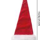 QIAONIUNIU Santa Hat - Adults Deluxe Xmas Christmas Hat Pack 2 pcs