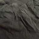 Black Linen Pants Elastic Waist Wide Leg Womens M