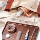 Tumbler Adapter Lid for Stanley, Leak-Proof Adapter Compatible with Stanley 30oz & 20oz Tumbler to Flavor Cartridges, Fits Quencher H2.0 FlowState Tumblers, BPA Free, Food Grade Silicone (Nectarine)