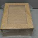 Kingrol Bamboo Cube Storage, Stackable Desk Drawer Organizer with Handle, Home Office Cubby Organizer for Entryway, Closet, Bedroom, Bathroom, 15 x 11.75 x 6.5 Inch