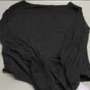 MANGOPOP Women's Boat Neck Bell Sleeve Bodysuit Sexy Sheer Mesh Double Lined Body Suits Going Out Tops (Black, X-Large)