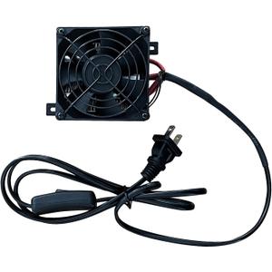 PTC Fan Heater with Switch Control 400W 110V Fan Electric Ceramic Energy Saving Constant Temperature Insulation Heating Element Mini Air Heater 80mm, PTCYIDU