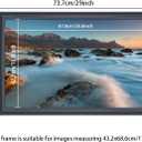 17x27 inch Picture Frame Solid Wood Black,Suitable for Panoramic Photo Frame, Posters,Painting,Group Photo,Puzzle (A23B1727)