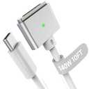 Hugener Magnetic 3 Cable USB-C 9.8FT Compatible with M5/M4/M3/M2 MacBook Air Pro Charger, 140W Cable for MacBook Air (13"/15" 2026/2025/2024/2023/2022), Pro (16"/14" 2026/2025/2024/2023/2021), White