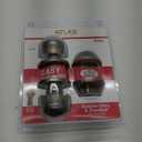 Lewis Hyman Inc 1734601 Atlas Tulip Style Door Knob and Single Cylinder Deadbolt Combo, Polished Brass