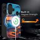 Case for iPhone 16, Magnetic Hybrid Shockproof Protective Phone Case with MagSafe Compatible Design, Sunset Beach