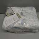 Washable Area Rug for Living Room - Stain Resistant Urtla Thin Rugs with Non Slip Rubber Backing - Indoor Floor Carpet for Dining Room Home Office Dorm (Blue/White, 2x8 Feet)