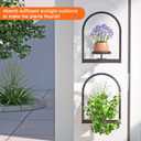 Flenpptly Wall Plant Holder, Wall Planter for Indoor Plants, Window Plant shelves for Multiple Plants Indoor Outdoor, Framed Plant Holder for Home Decor (2 Pack)