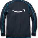 LULY YANG DSP Men's Active Polo - Long Sleeve (Blue, 5X)