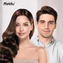 MEIDU Black Hair Dye Shampoo 3 in 1 for Gray Hair, Black Hair Dye for Women Men, Hair Color for Women Herbal Ingredients Natural (500ml,16.9oz) (Dark Brown)