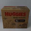 Huggies Size 4 Diapers, Little Movers Baby Diapers, Size 4 (22-37 lbs), 140 Ct (2 Packs of 70)