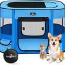 Paw Ballet 
Dog Playpen, Foldable Cat Playpen with Carrying Case, Exercise Dog Playpen Kennel Tent Crate Cage with Removable Zipper Shade Cover for Kitten Puppy Outdoor Indoor Use, S 