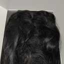 morvally 50s Vintage Medium Length Black Wigs with Bangs | Natural Wavy Synthetic Hair Wig for Women Cosplay Halloween (2 Piece Set)