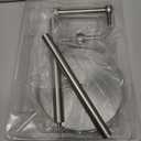 Toilet Paper Holder Stand, Post Pivoting Design Free Standing Toilet Paper Holder, SUS304 Stainless Steel Toilet Paper Roll Holder, Heavy Stable Base (Brushed Nickel)