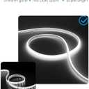 Outdoor COB LED Rope Lights Waterproof with Switch IP65 20FT/6M AC110V-120V LED Strip Light Daylight White 6000K 1728LED/6M Super Density Bright LED Tape Light Indoor for Garden Decor