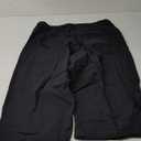 Gafeng Mens Linen Harem Capri Pants Drawstring 3/4 Shorts Casual Beach Yoga Hippie Thai Pants (X-Large, Black)