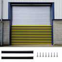 POOAMY 3" Garage Door Brush Seal Kit, for Roll Up Doors 10 x 8ft, Nylon Brush with Aluminum Alloy Base, Ideal for Exterior Commercial Door, Warehouse and Industrial Use, Easy Mounting, Black&Silver