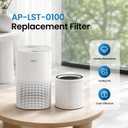 H13 True HEPA Replacement Filter, 1 Pack | 5.9 6.3 6.3 in, Compatible Only with YADU AP-LST-0100
