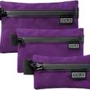 TACTICAL_GEEK Storage A5 EDC Storage Pouch Set, Molle EDC Gadget Pouch, Multi-Functional Utility Small Tool Pocket for Daily Carry (Purple)