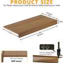 Wire Rack Covers for Shelves, Premium Engineered Wood Wire Shelf Covers for Pantry, Closet(4pcs, 30" W x 16" D)