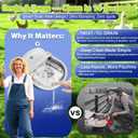 Automatic Animal Drinking Water Bowl with Float Valve, Extended Pipe & Drain Hole, Stainless Steel Waterer Feeder Farm Dog Dispenser Kit Self Filling for Livestock Horse Goat Water Trough