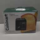 Cuisinart CPT-122BK 2-Slice Compact Plastic Toaster, Slots for Bagels & Bread, 7 Shade Settings, Cancel/Defrost/Reheat Functions, Removable Crumb Tray, Small Kitchen Appliance for Home & Office, Black