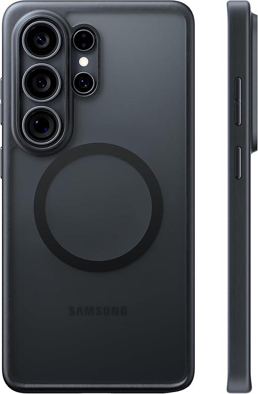 TORRAS for Samsung Galaxy S26 Ultra Case, [Military Grade Protection] [Fit for MagSafe] Shockproof Magnetic Translucent Classic Grippy DIY Button for Samsung S26 Ultra Case Slim, Black