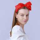 Big Bow Headbands for Women - Cute Red Bowknot Headbands Halloween Cosplay Christmas Holiday headband